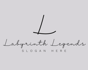 Professional Script Fashion Boutique logo design