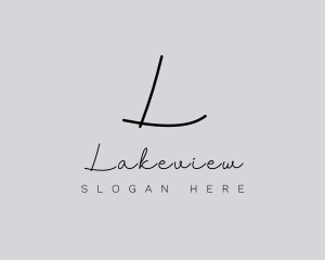 Professional Script Fashion Boutique logo design