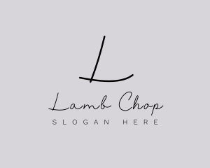 Professional Script Fashion Boutique logo design