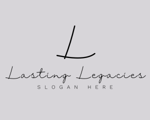 Professional Script Fashion Boutique logo design