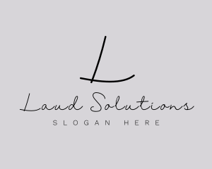 Professional Script Fashion Boutique logo design