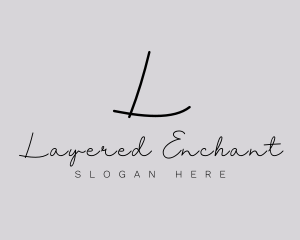 Professional Script Fashion Boutique logo design