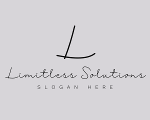 Professional Script Fashion Boutique logo design