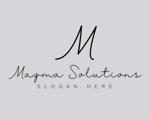 Professional Script Fashion Boutique logo design