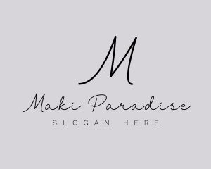 Professional Script Fashion Boutique logo design