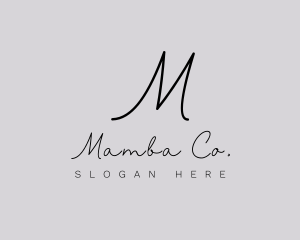 Professional Script Fashion Boutique logo design