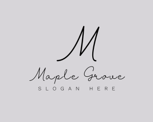 Professional Script Fashion Boutique logo design