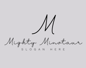 Professional Script Fashion Boutique logo design