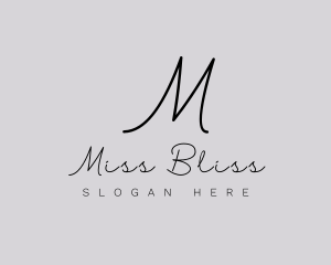 Professional Script Fashion Boutique logo design