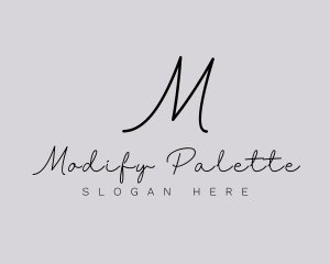 Professional Script Fashion Boutique logo design