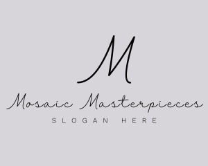 Professional Script Fashion Boutique logo design