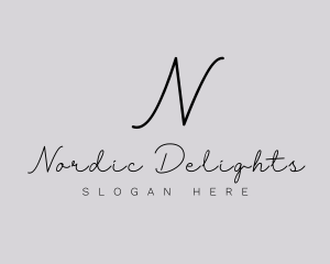 Professional Script Fashion Boutique logo design