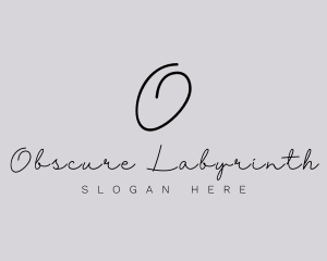 Professional Script Fashion Boutique logo design