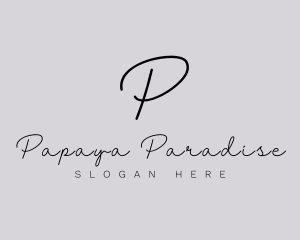 Professional Script Fashion Boutique logo design