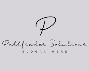 Professional Script Fashion Boutique logo design