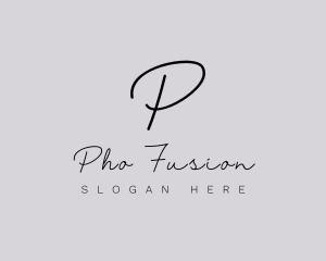 Professional Script Fashion Boutique logo design