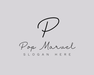 Professional Script Fashion Boutique logo design