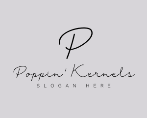 Professional Script Fashion Boutique logo design