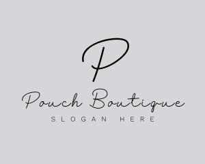 Professional Script Fashion Boutique logo design