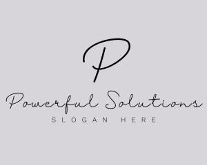 Professional Script Fashion Boutique logo design