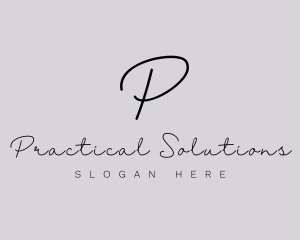 Professional Script Fashion Boutique logo design