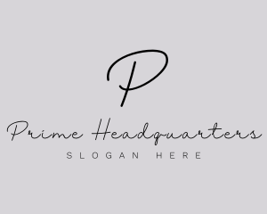 Professional Script Fashion Boutique logo design