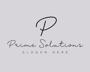 Professional Script Fashion Boutique logo design