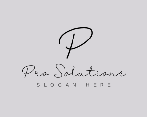 Professional Script Fashion Boutique logo design