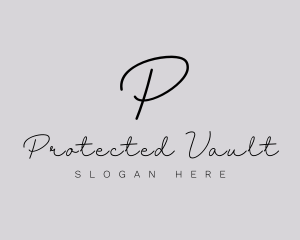 Professional Script Fashion Boutique logo design