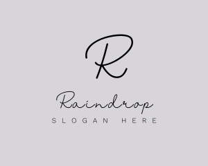 Professional Script Fashion Boutique logo design