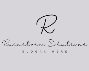 Professional Script Fashion Boutique logo design