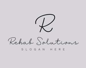 Professional Script Fashion Boutique logo design