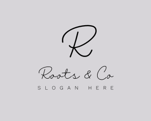 Professional Script Fashion Boutique logo design