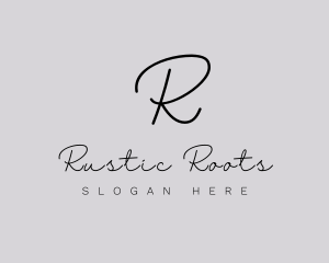 Professional Script Fashion Boutique logo design