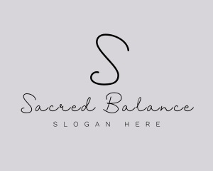 Professional Script Fashion Boutique logo design