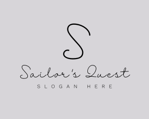 Professional Script Fashion Boutique logo design