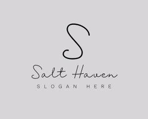 Professional Script Fashion Boutique logo design