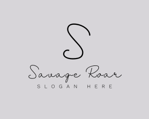 Professional Script Fashion Boutique logo design