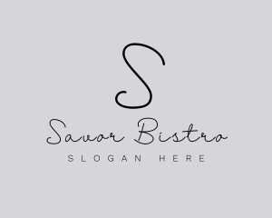 Professional Script Fashion Boutique logo design