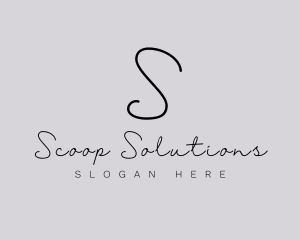 Professional Script Fashion Boutique logo design