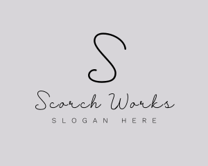 Professional Script Fashion Boutique logo design