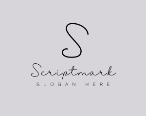 Professional Script Fashion Boutique logo design