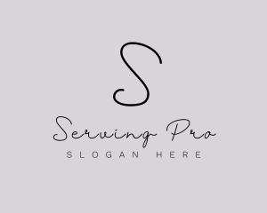 Professional Script Fashion Boutique logo design