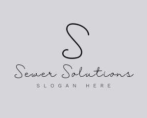 Professional Script Fashion Boutique logo design