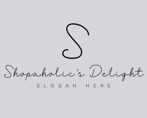 Professional Script Fashion Boutique logo design