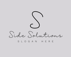 Professional Script Fashion Boutique logo design