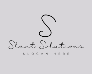 Professional Script Fashion Boutique logo design