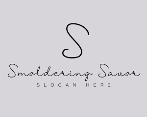 Professional Script Fashion Boutique logo design