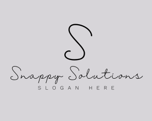 Professional Script Fashion Boutique logo design