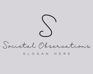 Professional Script Fashion Boutique logo design